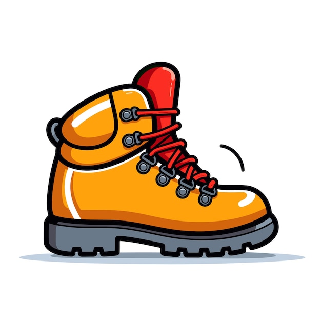 Premium Vector | A drawing of a boot that has the word 