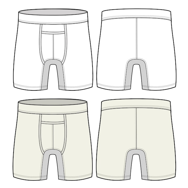A drawing of a boxer shorts.