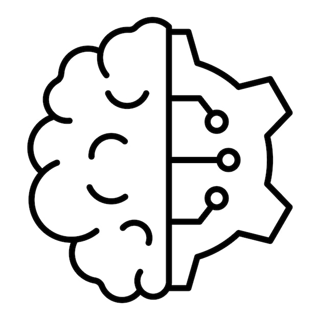 a drawing of a brain with a brain drawn on it