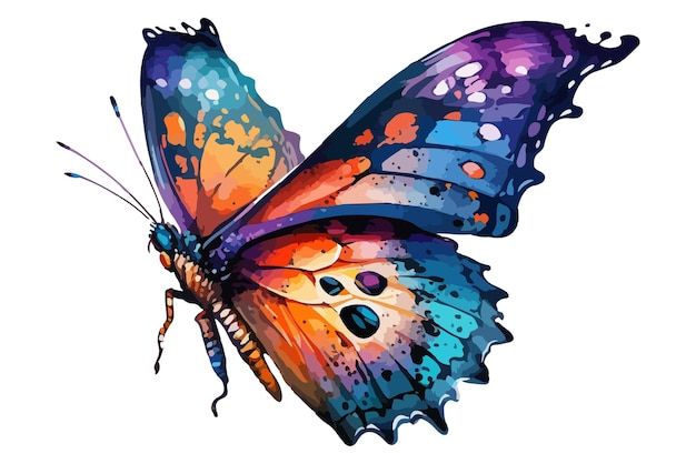 A drawing of a butterfly with the word butterfly on it.