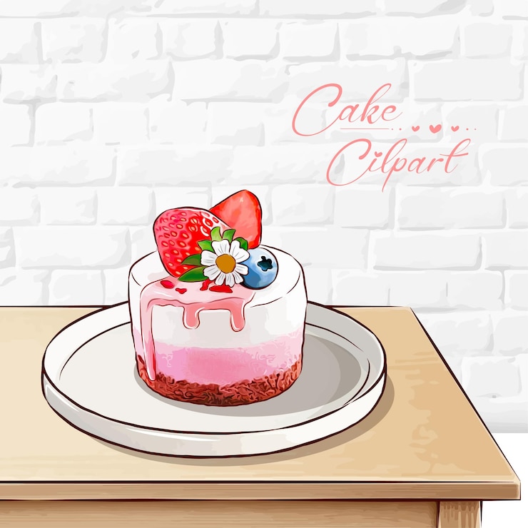 Vector a drawing of cakes and cakes from the past