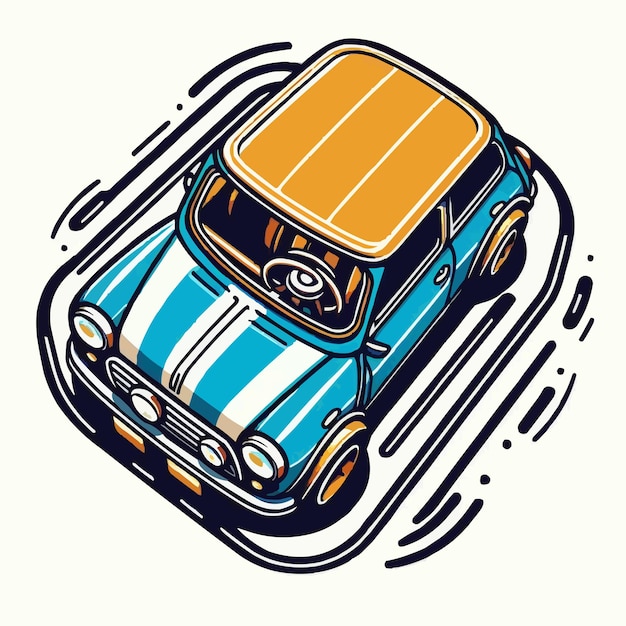 車の絵を描いてその上に車という単語が描かれています