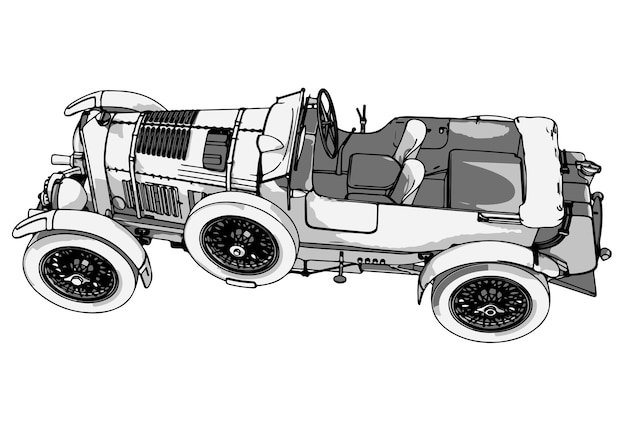 Vector a drawing of a car with the words 