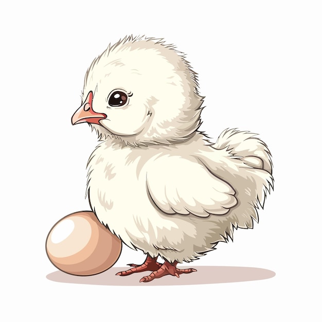 рисунок курицы с яйцом в углу