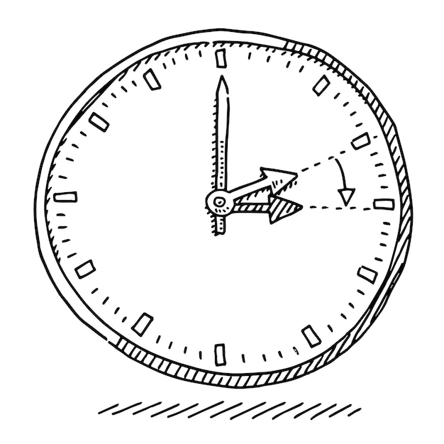 Top more than 79 time clock sketch seven.edu.vn