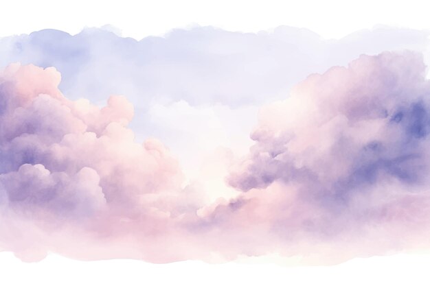 a drawing of clouds with the sun shining through them