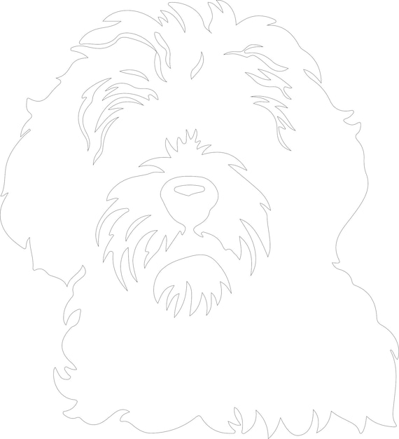 a drawing of a dog with a white background that saysthe wordon it