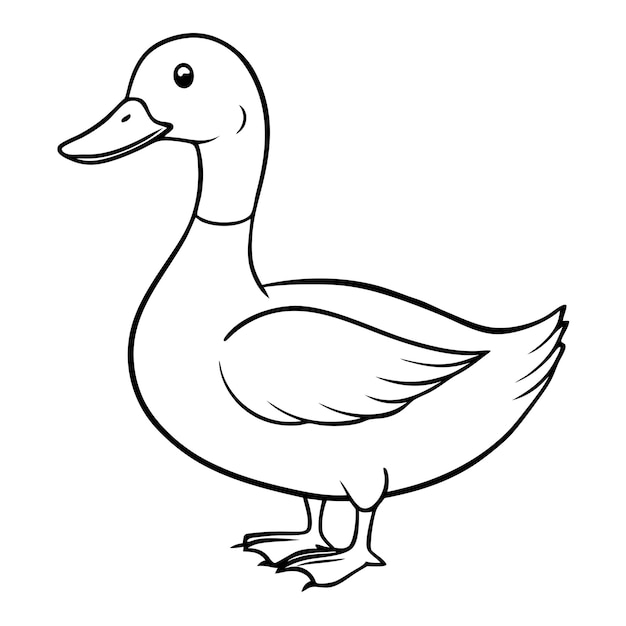 その上にアヒルがあるアヒルの絵