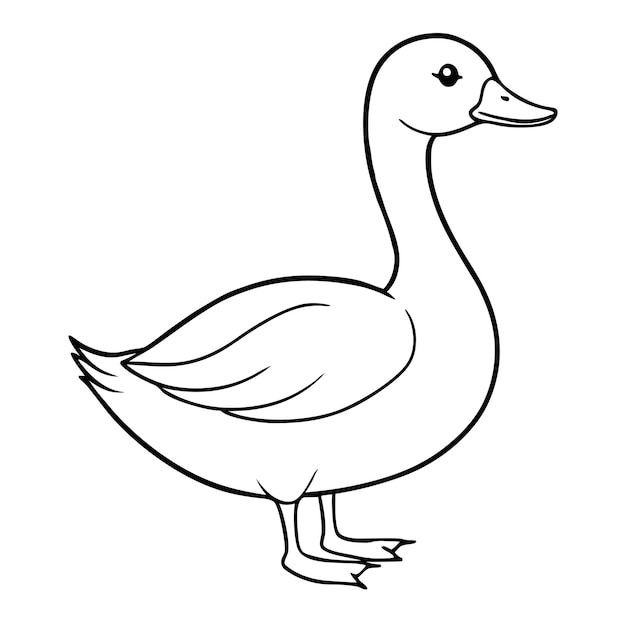a drawing of a duck that has a white duck on it