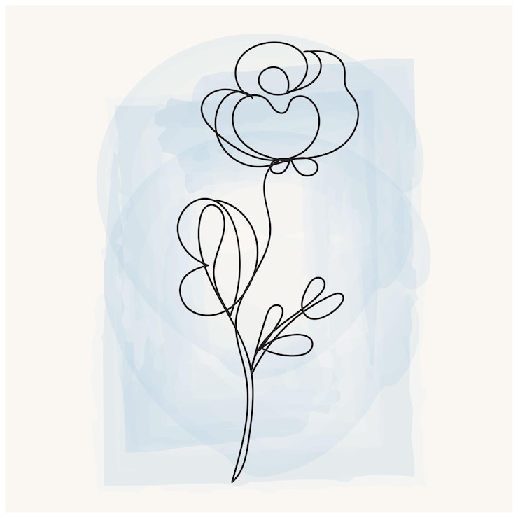 Vector a drawing of a flower with a heart on it