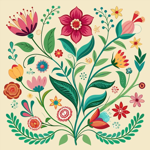 花と蝶の絵その上に春という言葉が描かれています