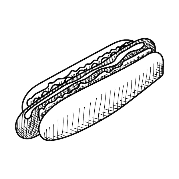 Disegno di un hotdog