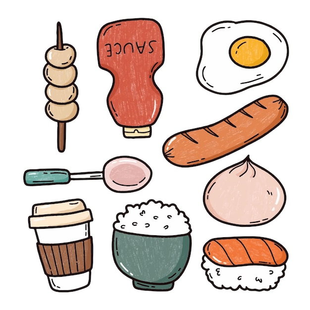 a drawing of a food that says  free  on it