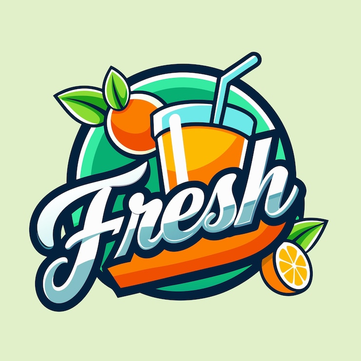 Vector a drawing of a fresh fruit and a lemon
