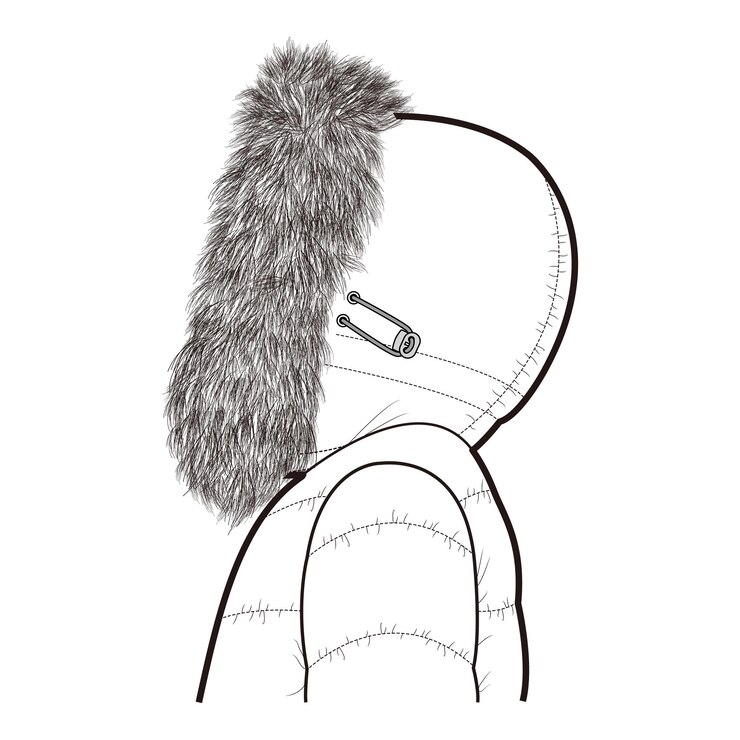 Vector a drawing of a furry animal with a hat on it