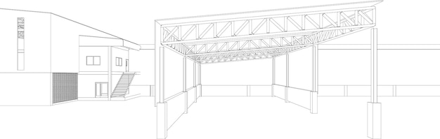 上にgarageと書かれたガレージの絵