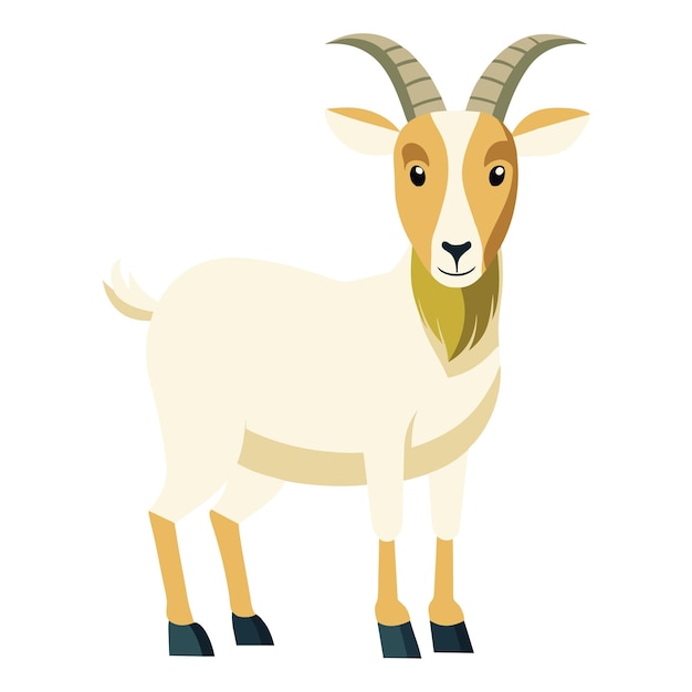 a drawing of a goat with horns and a face that says the goat