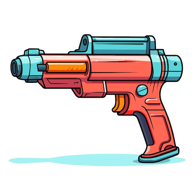 Vector a drawing of a gun that says 