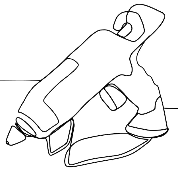 A drawing of a gun with the word gun on it