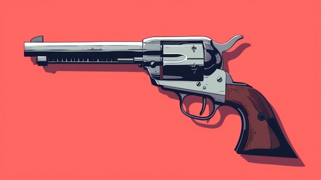 Vector a drawing of a gun with the word quot gun quot on it