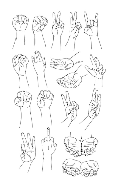 Vector a drawing of hands that says  stop