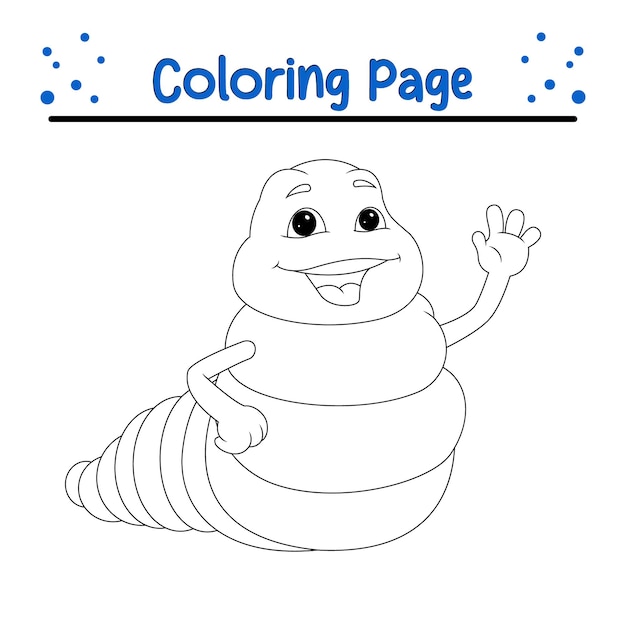 白い背景の幸せな漫画キャラクターの絵で色のページの引用が書かれています