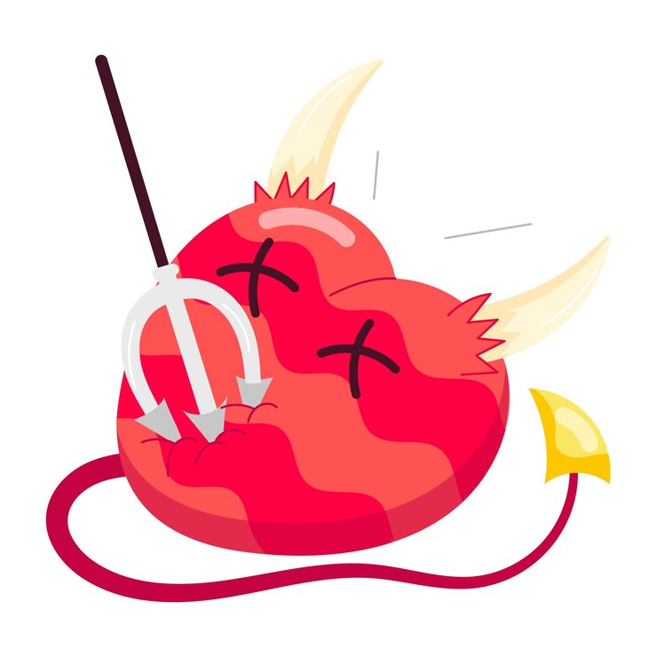 Vector 心臓の絵を描いて 心臓と書いてある