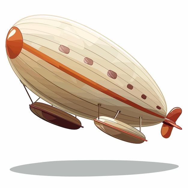 a drawing of a hot air balloon with a wooden propeller
