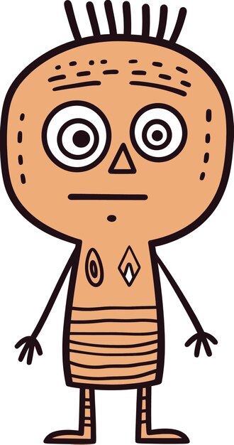 a drawing of a human head with a face drawn on it
