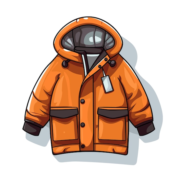 Vector a drawing of a jacket that says 