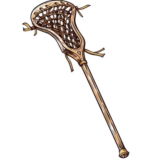 A drawing of a lacrosse goal on a white background