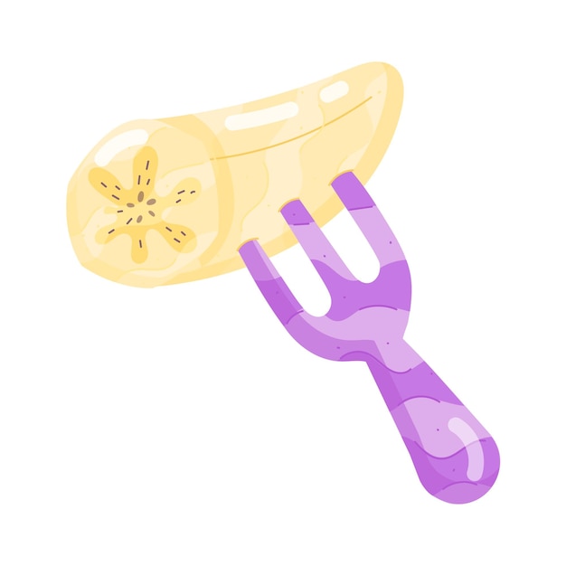 a drawing of a lemon and a lemon with a purple handle