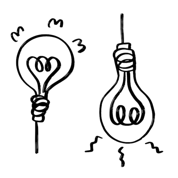 a drawing of a light bulb that has the number 10 on it