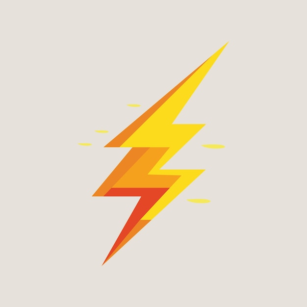 A drawing of a lightning bolt.