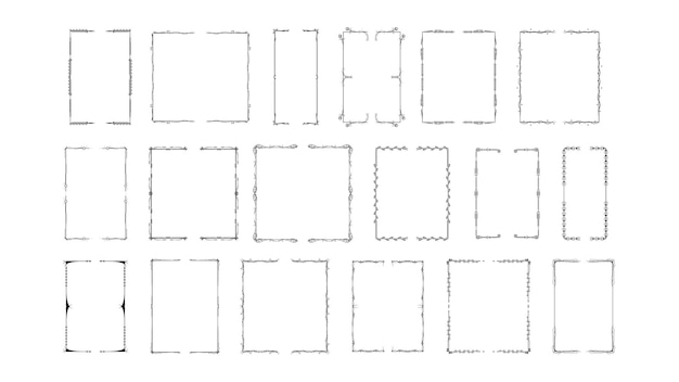 フレームの線を描いた図