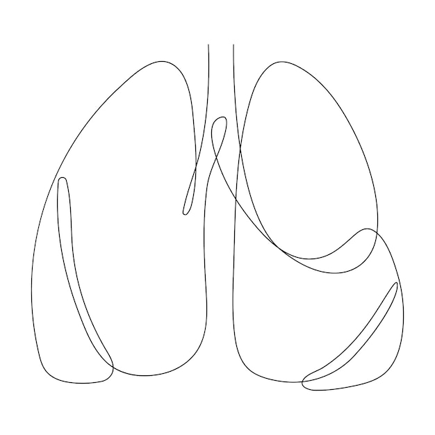 肺の絵と医学的引用という言葉が描かれています