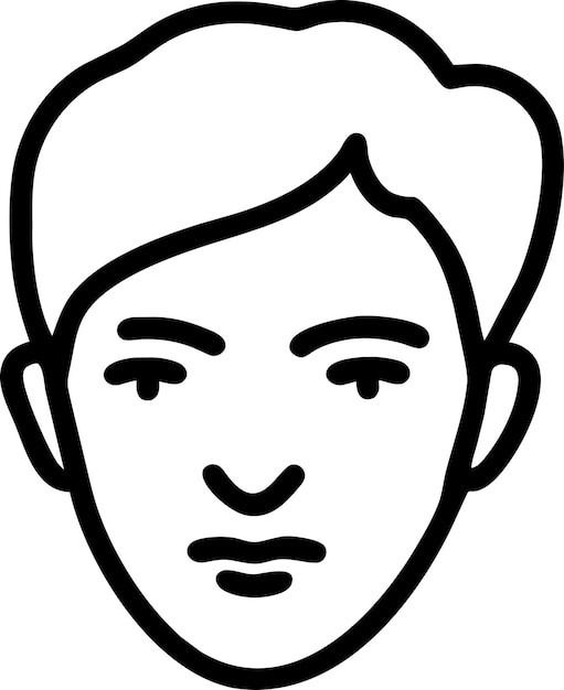 얼굴에 수염을 가진 남자의 그림