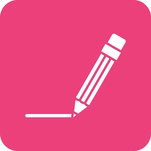 Vector a drawing of a marker with a pink background