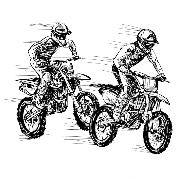 Drawing of the motorcycle competition