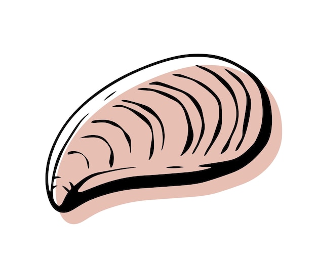 Vector a drawing of a piece of tuna.