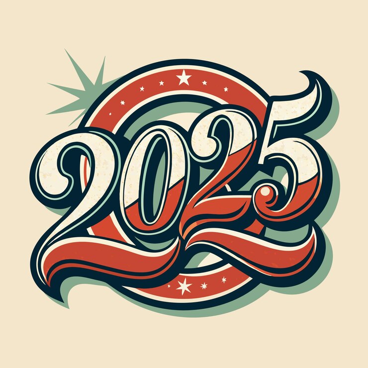 वेक्टर a drawing of a red and green swirl with the year 2013 on it
