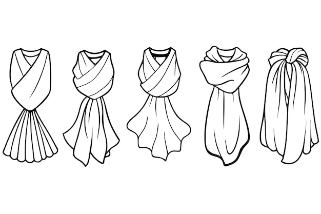 a drawing of a scarf with a white background that says quot t shirt quot