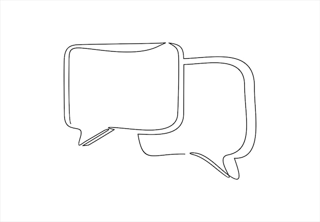 スピーチバブルの絵を描いたスピーチバブル