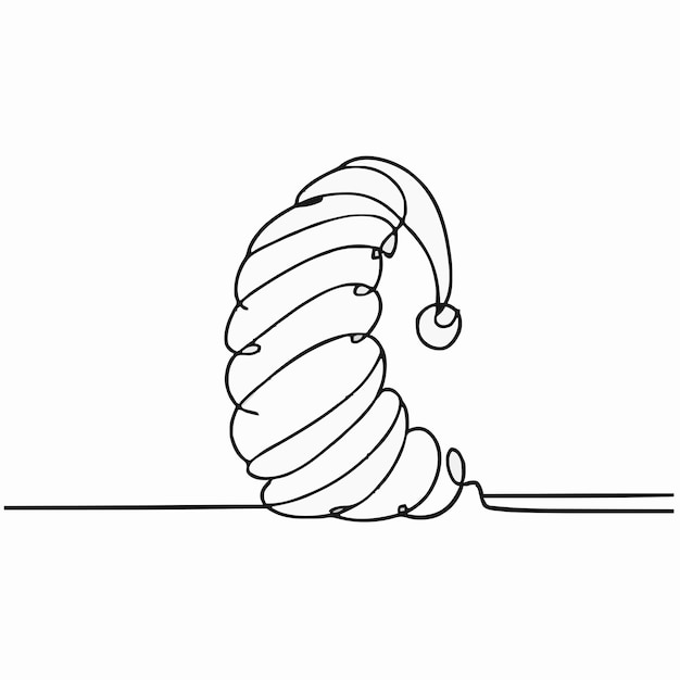 a drawing of a string with a string on it