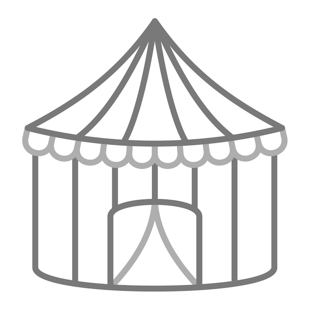 a drawing of a tent with a white background that says  the top