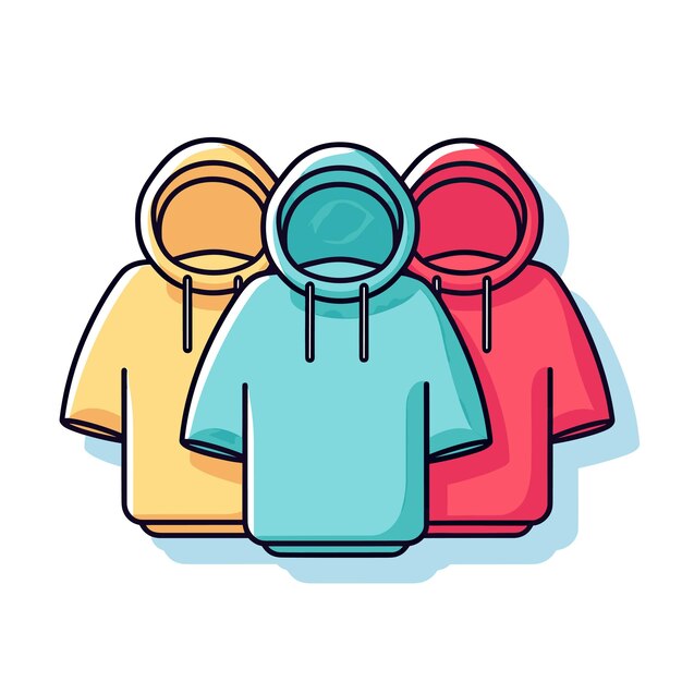 "아니오"라는 단어가 있는 세 개의 다채로운 플라스틱 물체 그림.