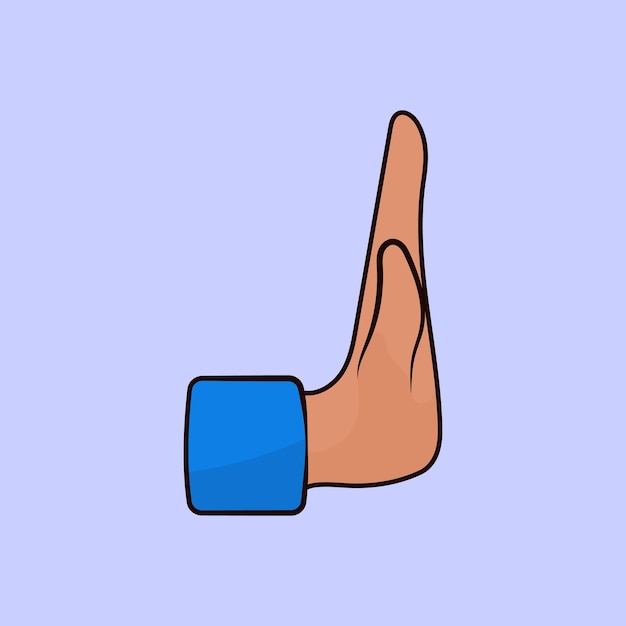 Vector a drawing of a thumb that says  thumbs up