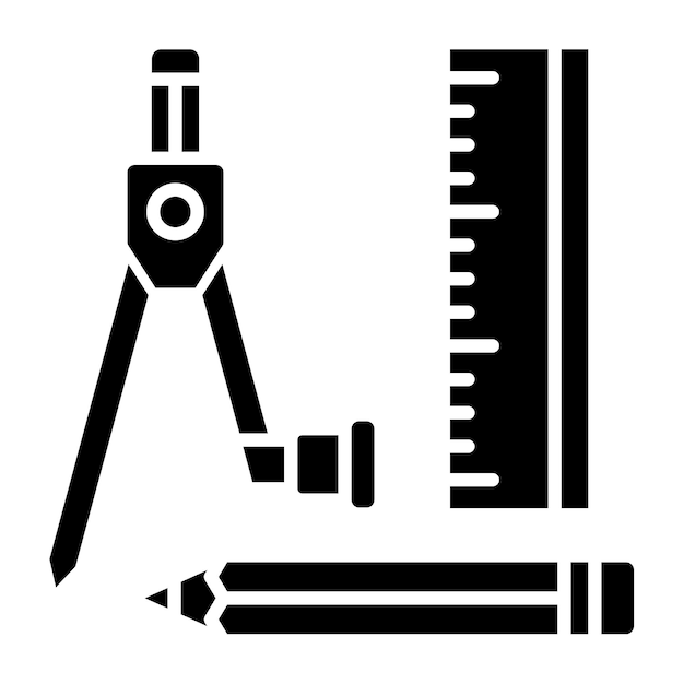 Vettore iconica dello strumento di disegno