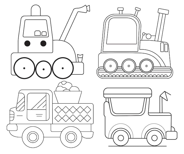 Vector a drawing of a train with a truck and a truck with a sign that says'train'on it.