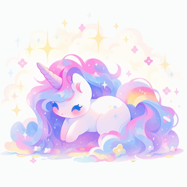 a drawing of a unicorn with the words unicorn on it